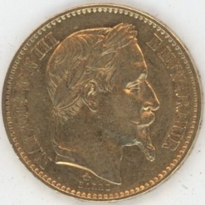 France 20 Francs OR 1868 A Napoléon III Tête laurée (ss-vz)
