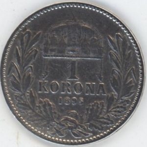 Hongrie 1 Korona 1895 KB François-Joseph Ier (s-ss) en argent