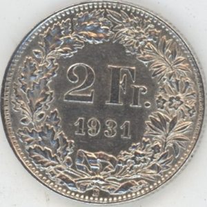 2 Francs 1931 (ss+)