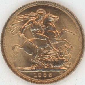Grande-Bretagne Sovereign OR 1965 Elizabeth II (vz-unz)