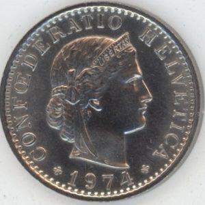 20 Centimes 1974 (unz)
