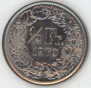 50 Centimes 1970 (unz)