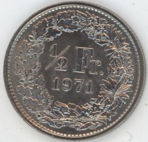 50 Centimes 1971 (unz)