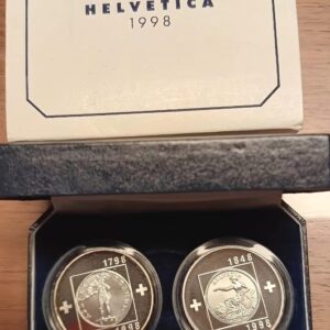 20 Francs comm. 1998 emballage spécial (PP) 200 ans République Helvétique + 150 ans Confédération