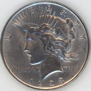 USA Peace Dollar 1923 (ss+) en argent