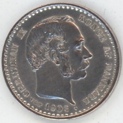 Danemark 10 Ore 1903 VBP Christian IX (vz)