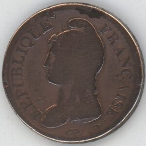 France 1 Décime L'AN 7 W Dupré (s-)