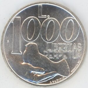 San Marino 1000 Lire 1991 (vz-unz) en argent