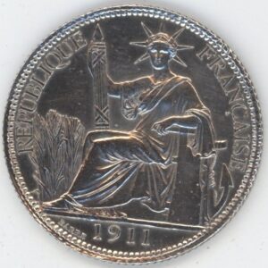 Indochine Française 20 Centimes 1911 A (vz) en argent