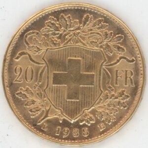 Vreneli 20 Francs OR 1935 LB (vz)