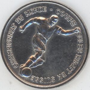 Médaille 1954 Championnat du Monde Coupe Jules Rimet en Suisse (ss-vz) en argent