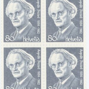 Timbres Bloc de quatre 1978 Portraits V. Auguste Piccard Physicien Neuf