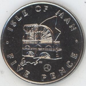 Isle of Man 5 Pence 1979 PM Pompe à eau (vz-unz)