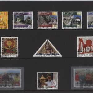 Timbres Suisse Série annuelle oblitéré 1er Jour 10.5.2007