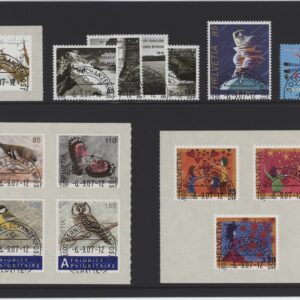 Timbres Suisse Série annuelle oblitéré 1er Jour 6.9.2007