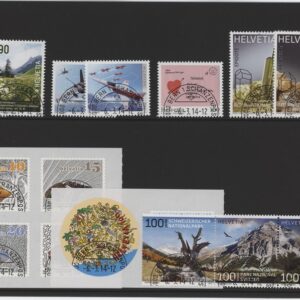 Timbres Suisse Série annuelle oblitéré 1er Jour 6.3.2014