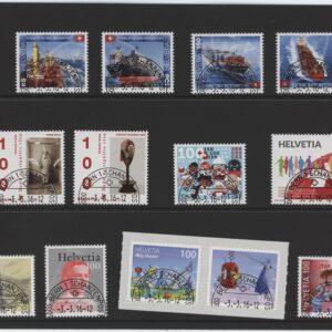 Timbres Suisse Série annuelle oblitéré 1er Jour 3.3.2016