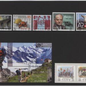 Timbres Suisse Série annuelle oblitéré 1er Jour 7.3.2013