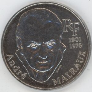 France 100 Francs 1997 André Malraux (ss-vz) en argent