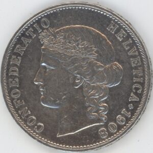5 Francs 1908 (ss)