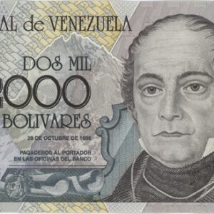 Venezuela 2000 Bolivares 1998 Neuf