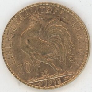 France 20 Francs OR 1913 Marianne Coq (vz)