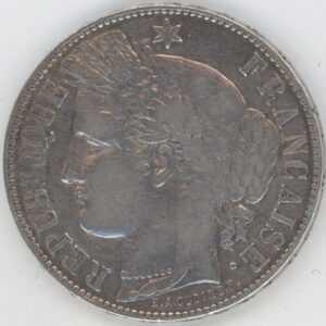 France 5 Francs 1871 K Cérès (ss) en argent