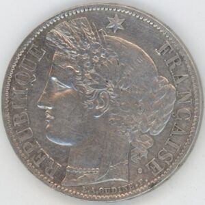 France 5 Francs 1850 A Cérès (ss) en argent