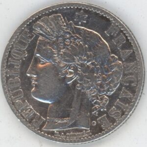 France 2 Francs 1871 A Cérès (ss) en argent