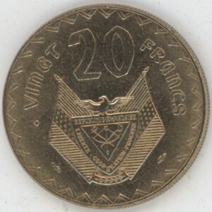 Rwanda 20 francs 1977 (vz)