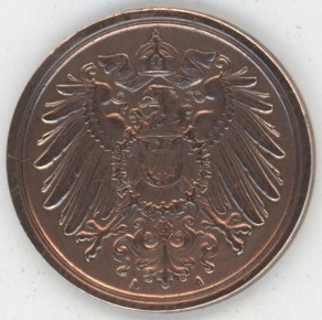 Germany Empire 1 Pfennig 1906 A Wilhelm II (ss)