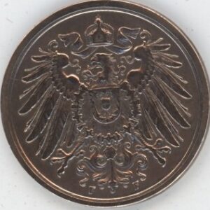 Germany Empire 2 Pfennig 1905 F Wilhelm II (ss+)