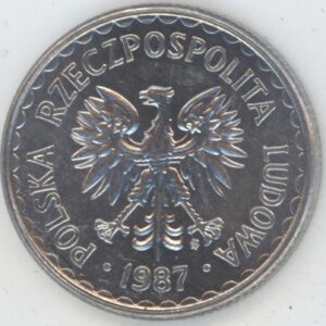 Pologne 1 Zloty 1987 (vz-unz)