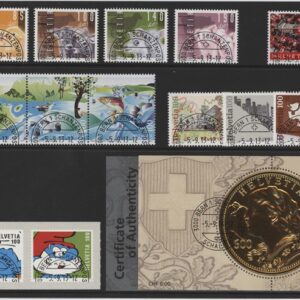 Timbres Suisse Série annuelle oblitéré 1er Jour 05.09.2013