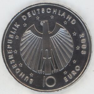 Allemagne 10 Euro 2003 Coupe du monde 2006 (ss-vz) en argent
