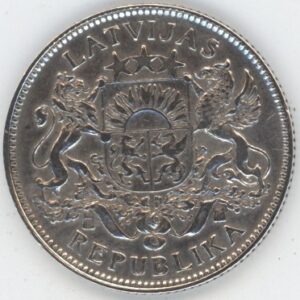 Lettonie 1 Lats 1924 (ss+) en argent