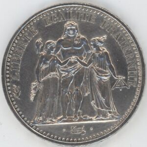 France 10 Francs Hercule 1967 (ss-vz) en argent