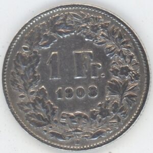 1 Franc 1908 (ss)