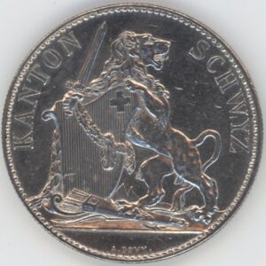 Ecus de Tir 5 Francs 1867 Schwyz (vz)