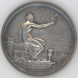 Médaille de Tir Winterthur 1895 Eidgenössiches Schützenfest (vz) en argent