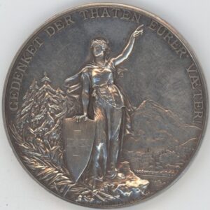 Médaille de Tir Eigenössisches Schützenfest Glarus 1892 (vz) en argent