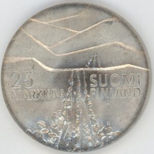 Finlande 25 Markkaa 1978 Championnat du monde des sports d'hiver à Lahti (vz-unz) en argent