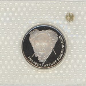 Allemagne 10 Mark 1988 D Arthur Schopenhauer (unz) en argent