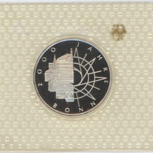 Allemagne 10 Mark 1989 D Bonn (unz) en argent