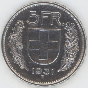 5 Francs 1931 (ss)