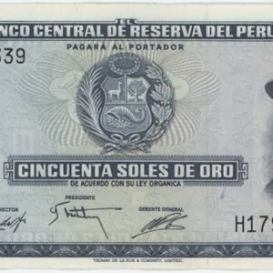 Pérou 50 Soles de Oro 1975
