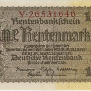 Germany 1 Rentenmark 1937