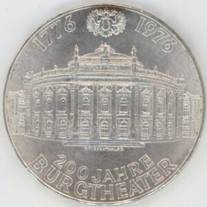 Autriche 100 Schilling 1976 Burgtheater (vz) en argent