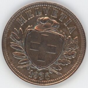 2 Centimes 1938 (ss+)