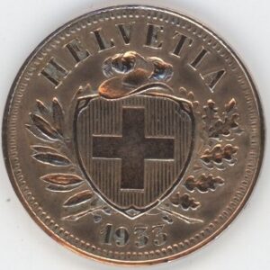 2 Centimes 1933 (vz)